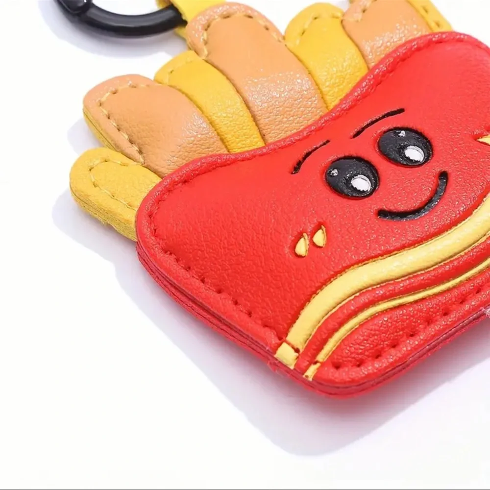 Red and Yellow French Fry Keychain/Bag Charm, NEW